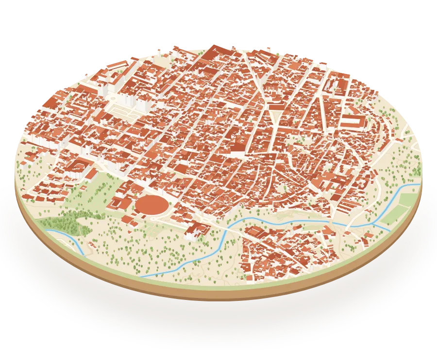Maqueta 3D de Ronda